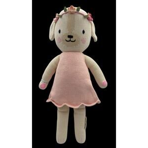 Cuddle & Kind Dog Charlotte Plush 18" Puppy Wreath Hand Knit Doll Stuffed Animal